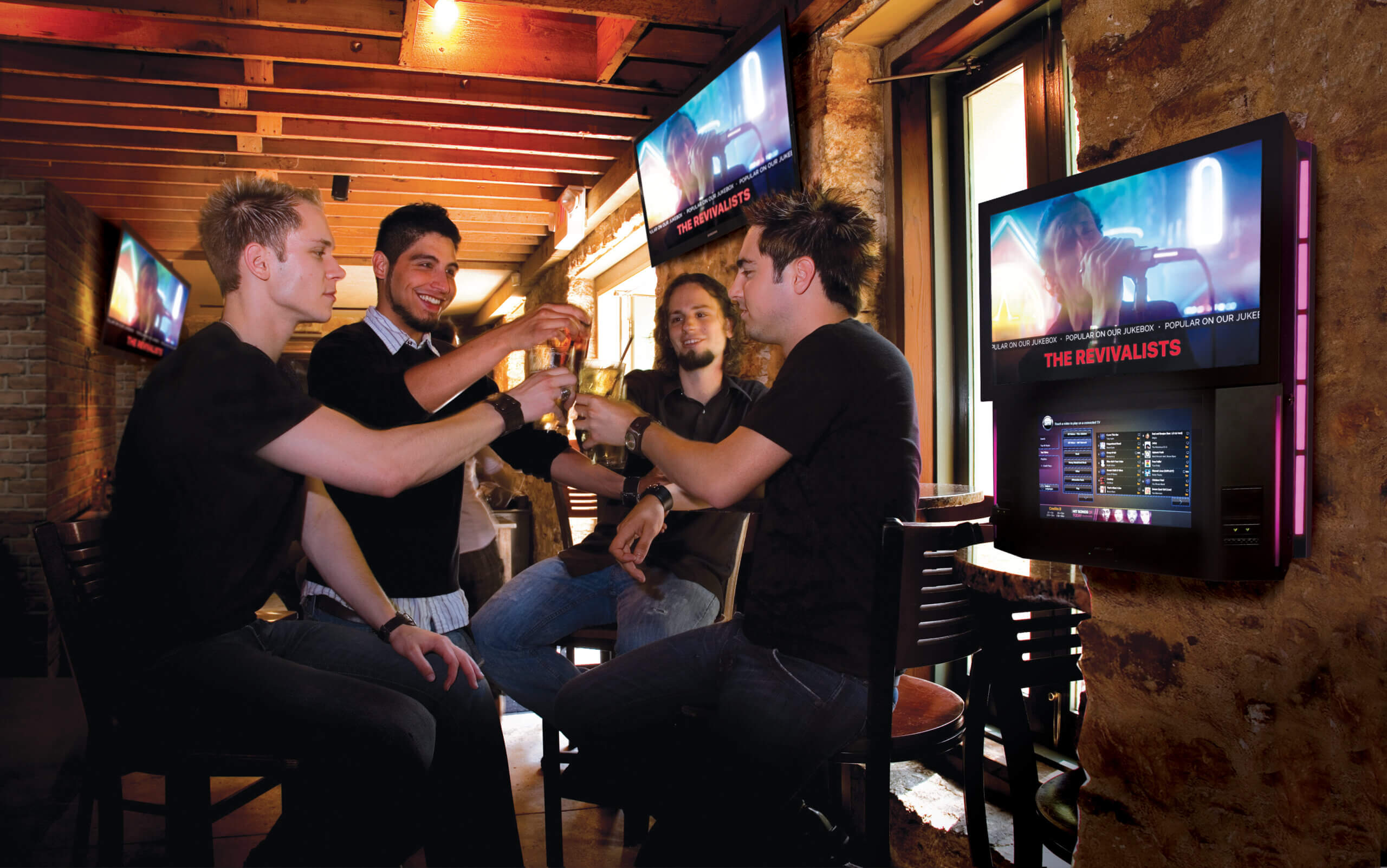 Place-based digital out-of-home ads in casual restaurants and bars