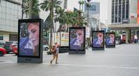 Demonstrates an example of targeted DOOH media