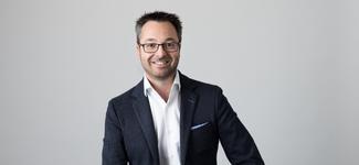 <p>A picture of Maarten Dollevoet, the new Chief Revenue Officer at Broadsign</p>