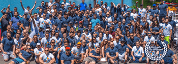 <p>A picture of the Broadsign team at a summer barbecue. Broadsign is now one of Montreal&#8217;s top employers.</p>
