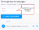 Search emergency messages
