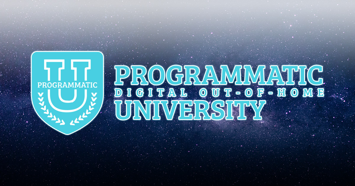 Programmatic DOOH U - Check out our educational series of videos ...